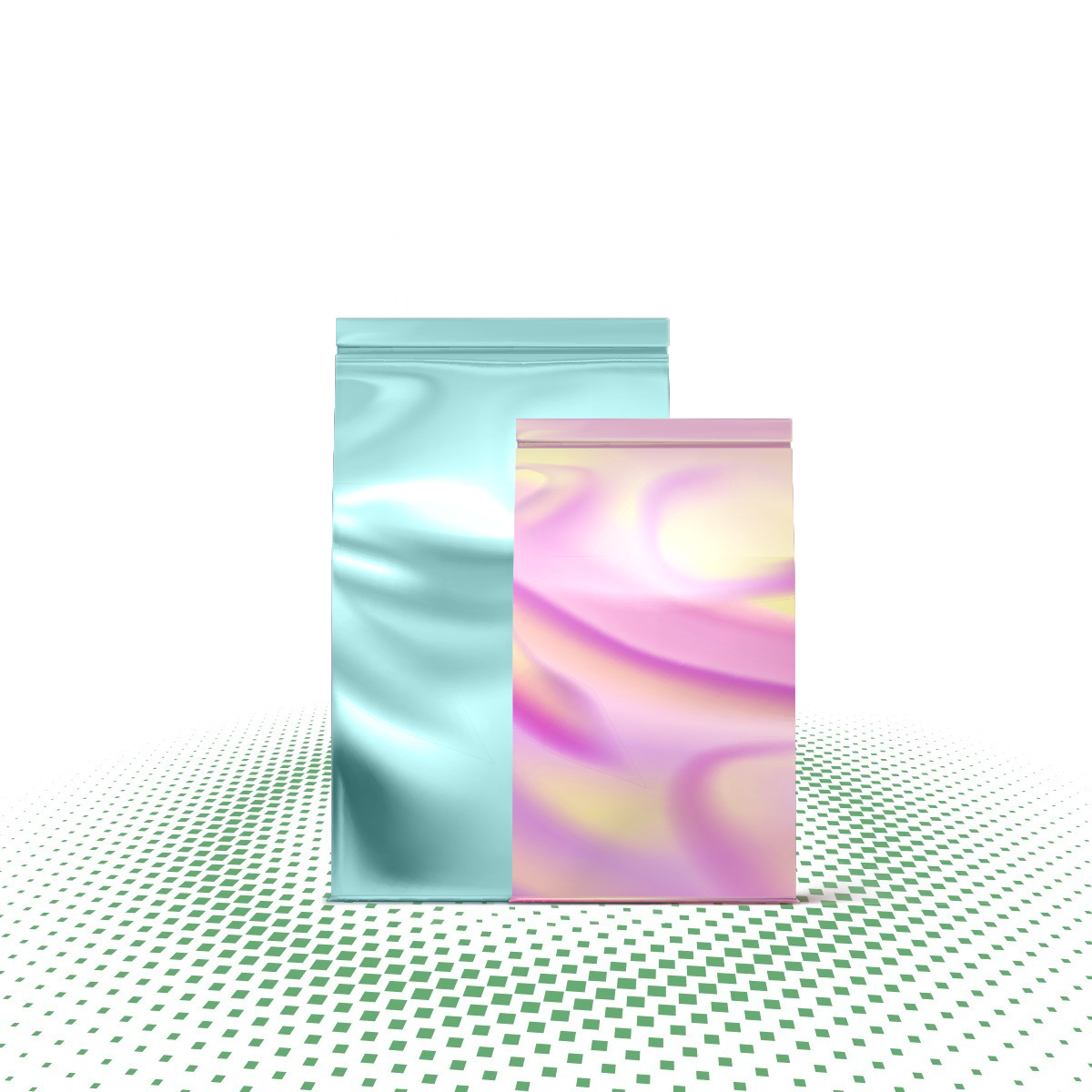 custom holographic mylar bags ()